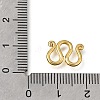 Brass M-Hook Clasps KK-CBA0DF0-14B-G-3