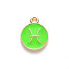 Alloy Enamel Pendants X-ENAM-S124-01A-06H-2