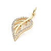Brass Micro Pave Cubic Zirconia Pendants KK-Q029-02E-G-2