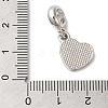 Rack Plating Alloy Light Siam Rhinestone European Dangle Charms PALLOY-S189-23P-3