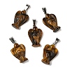 Natural Tiger Eye Pendants G-B127-10P-12-2