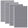 4 Sheets 4 Styles Acrylic Imitation Pearl Stickers Paper Sheets for Craft DIY-SP0002-64D-1