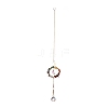 Moon & Teardrop Glass Hanging Suncatchers HJEW-I011-04G-1