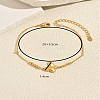 Summer Beach Brass Butterfly Link Anklets for Women JO8539-2
