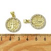 Brass Micro Pave Cubic Zirconia Pendants KK-H472-53D-G-3