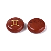 12 Constellation Natural Red Jasper Cabochons Set G-Q190-03F-2