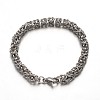 Tarnish Resistant 304 Stainless Steel Byzantine Chain Bracelets STAS-L149-01-1