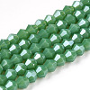 Opaque Solid Color Electroplate Glass Beads Strands LS-EGLA-A039-P2mm-A08-1