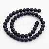 Dyed & Heated Natural Black Agate Bead Strands LS-G-H056-10mm-2