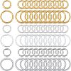 CHGCRAFT 300Pcs 6 Style Brass Round Rings KK-CA0002-95-1