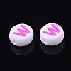 Initial Acrylic Beads X-OACR-E001-20W-2