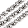 304 Stainless Steel Ring with Cube Link Chains CHS-A019-05P-1