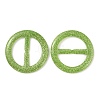 Flat Round Resin Buckle Clasps CRES-WH0013-15B-1