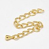 Brass Chain Extenders KK-N0086-01G-1