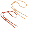 WADORN® 2 Sets 2 Colors PU Imitation Leather Bag Drawstring Cord & Cord Slider Sets DIY-WR0002-09-1