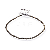 Natural Pyrite Bead Bracelets BJEW-JB04555-02-1