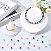 400Pcs 2 Colors Spray Painted Acrylic European Beads SACR-PA0001-28-4