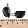 Natural Obsidian Pendants G-B127-01P-03-3