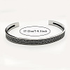 304 Stainless Steel Cuff Bangles for Men WG46524-03-2