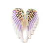 Alloy Rhinestone Brooches for Backpack Clothes JEWB-M068-02G-02-1