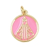 Brass Enamel Pendants KK-L251-02G-G-2