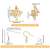 DIY Tree of Life Earring Making Kits DIY-UN0003-30-4