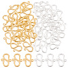   40Pcs 2 Colors Brass S-Hook Clasps KK-PH0006-19-1