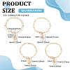 Brass & Cubic Zirconia Gesture Cup Handle Pendant Decorations HJEW-AB00450-2