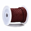 Braided Cowhide Leather Cord NWIR-N005-01A-5mm-3