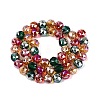 Electroplate Transparent Glass Beads Strands EGLA-Q135-8MM-C12-3