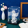 Acrylic Minifigure Display Cases with Black Base ODIS-WH0030-314A-4