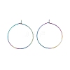 Ion Plating(IP) 316 Surgical Stainless Steel Hoop Earrings Findings STAS-F149-32M-A-2