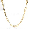 Stainless Steel Minimalist Paperclip Chain Necklaces for Women PQ9782-6