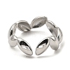 Non-Tarnish 304 Stainless Steel Open Cuff Rings RJEW-Z018-30P-3