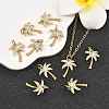 SHEGRACE Brass Micro Pave Clear Cubic Zirconia Pendants XGRQ2C285-409G-5