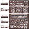 Olycraft 5 Sets 5 Styles PET Plastic Self Adhesive Lace Decorative Stickers DIY-OC0011-14-2