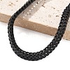 304 Stainless Steel Wheat Chain Bracelets for Men Women BJEW-Q038-01EB-2
