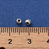 925 Sterling Silver Corrugated Round Spacer Beads STER-K178-02D-S-3