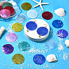 48Pcs 12 Colors Natural Shell Connector Charms SHEL-SC0001-72-5