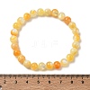 7MM Natural Yellow Shell Round Beaded Stretch Bracelets SH-CBACA76-18C-5