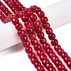 Dyed Natural White Jade Beads Strands G-T138-S14-1