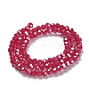 Electroplate Opaque Glass Beads Strands LS-EGLA-A035-P4mm-A16-2