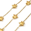 304 Stainless Steel Star Link Chains CHS-G042-02G-1