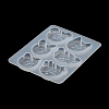 Rabbit/Dragon/Cat Pendant DIY Silhouette Silicone Mold X1-DIY-K073-09B-6