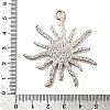 Tibetan Style Alloy Sun Pendant Cabochon Settings X-TIBEP-Q043-079-RS-3