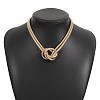 Iron Snake Chain Necklaces for Women NJEW-U046-01G-1