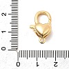 Brass Lobster Claw Clasps KK-Z078-51G-3
