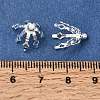 Flower Brass Bead Cap Bails KK-CBA1A60-23B-S-3