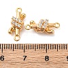 Brass Rhinestone Pendants KK-E793-21G-3