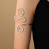 Alloy Upper Arm Open Cuff Bangles WG9CF3D-15-1